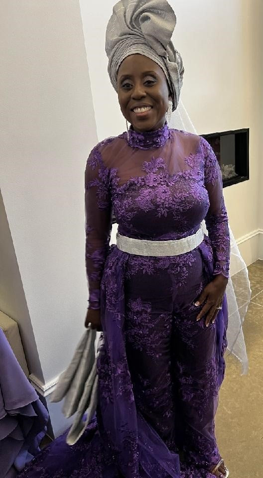 wedding gown with train