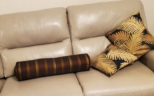 Custom Bolster with Zippered Pillows